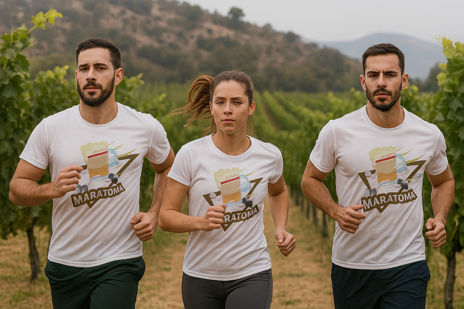 Deportistas corriendo